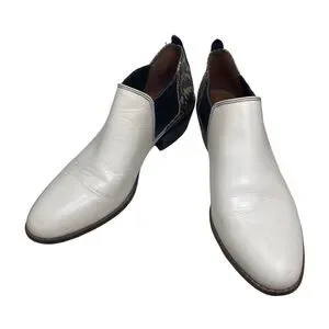 Coach Shoes Coach Devin Leather And Snake Print Booties Womens - Main Image